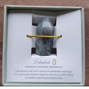 2 Clear Quartz And 1 Labradorite